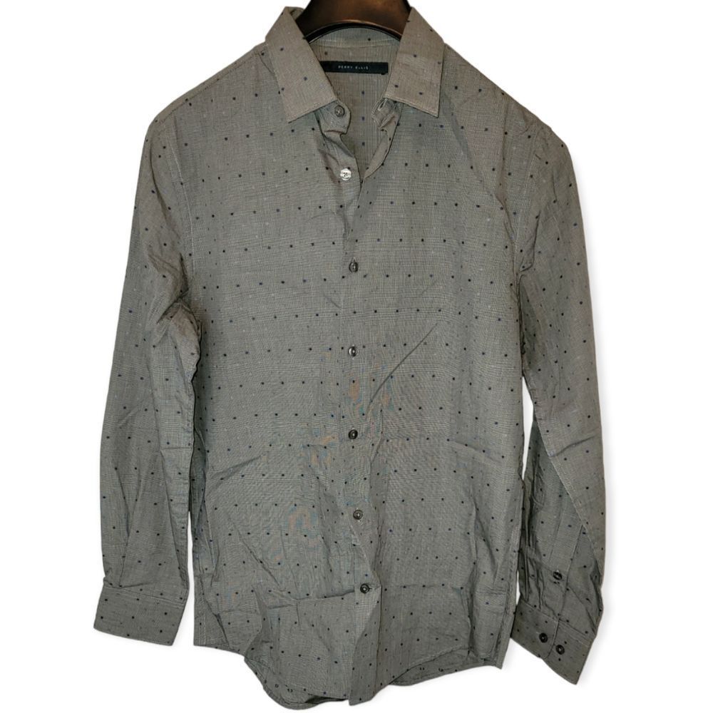 Men's Perry Ellis Button Down Dress Shirt Size Small